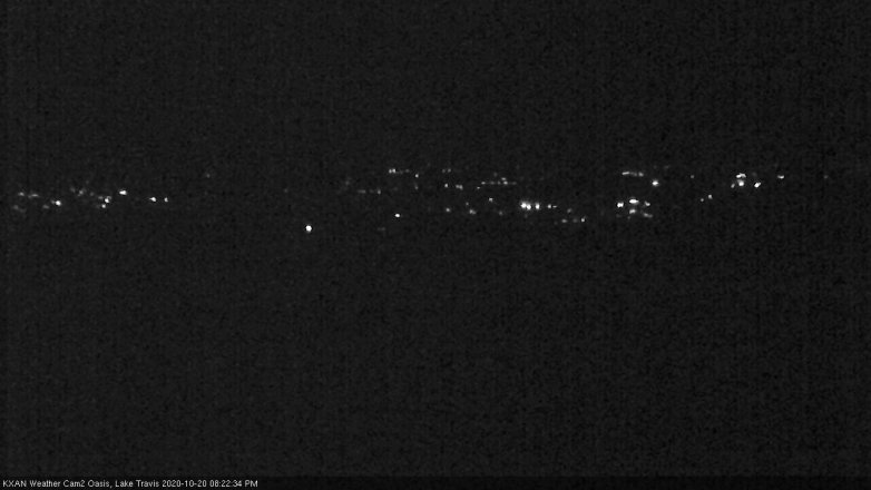Lake Travis webcam, October 20, 2020 8:25 PM CT