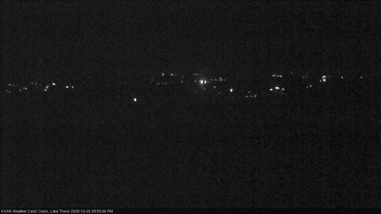 Lake Travis webcam, October 20, 2020 10:00 PM CT