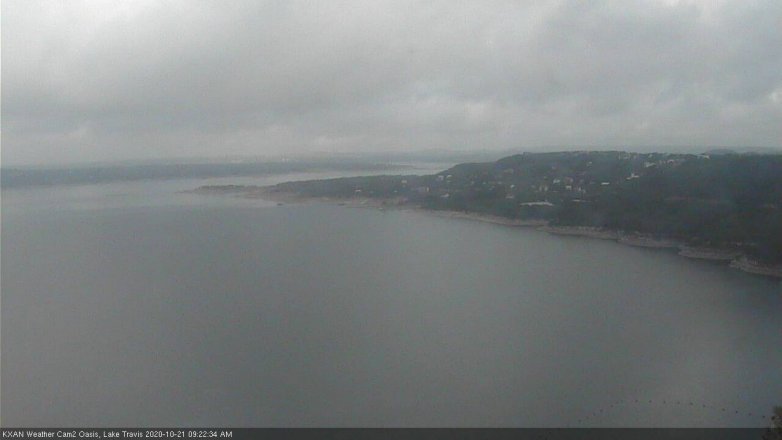 Lake Travis webcam, October 21, 2020 9:25 AM CT