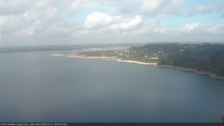Lake Travis webcam, October 21, 2020 11:00 AM CT