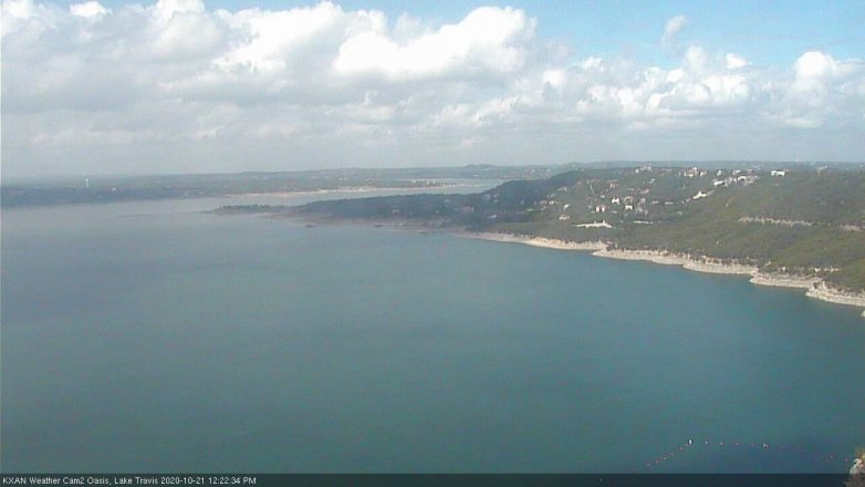 Lake Travis webcam, October 21, 2020 12:25 PM CT