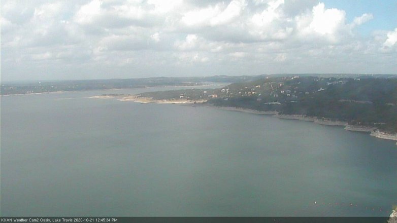 Lake Travis webcam, October 21, 2020 12:45 PM CT