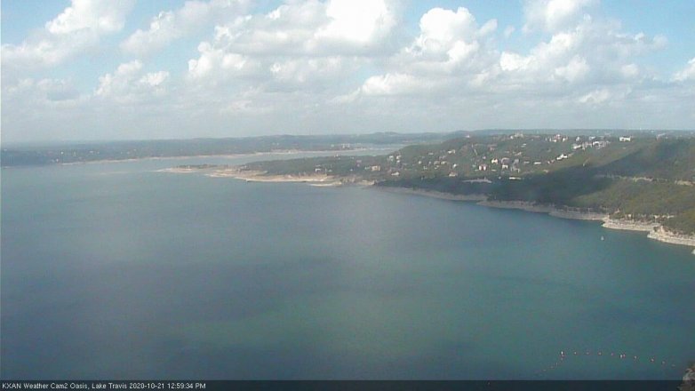 Lake Travis webcam, October 21, 2020 1:00 PM CT
