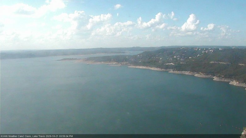 Lake Travis webcam, October 21, 2020 4:00 PM CT