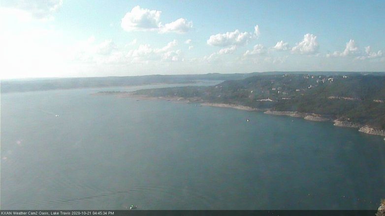 Lake Travis webcam, October 21, 2020 4:45 PM CT
