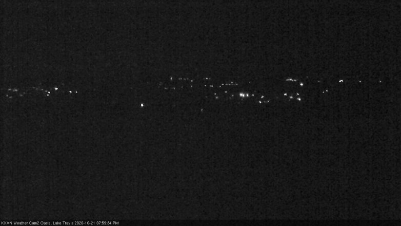 Lake Travis webcam, October 21, 2020 8:00 PM CT