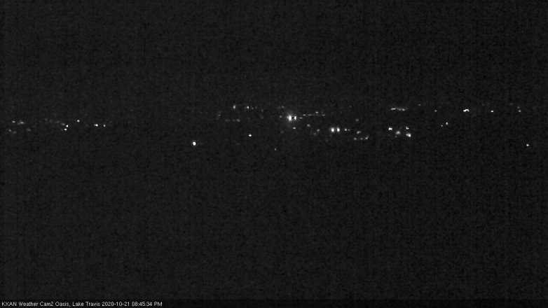Lake Travis webcam, October 21, 2020 8:45 PM CT