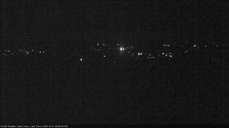 Lake Travis webcam, October 21, 2020 9:00 PM CT