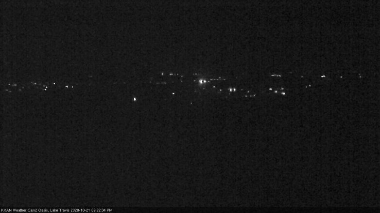 Lake Travis webcam, October 21, 2020 9:25 PM CT
