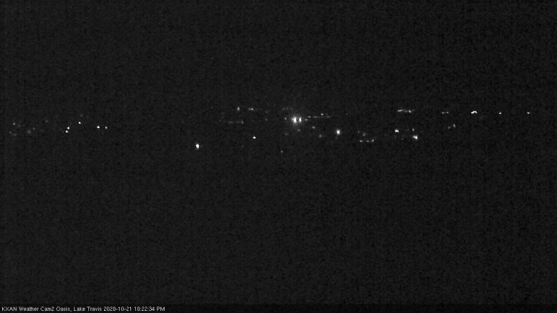 Lake Travis webcam, October 21, 2020 10:25 PM CT
