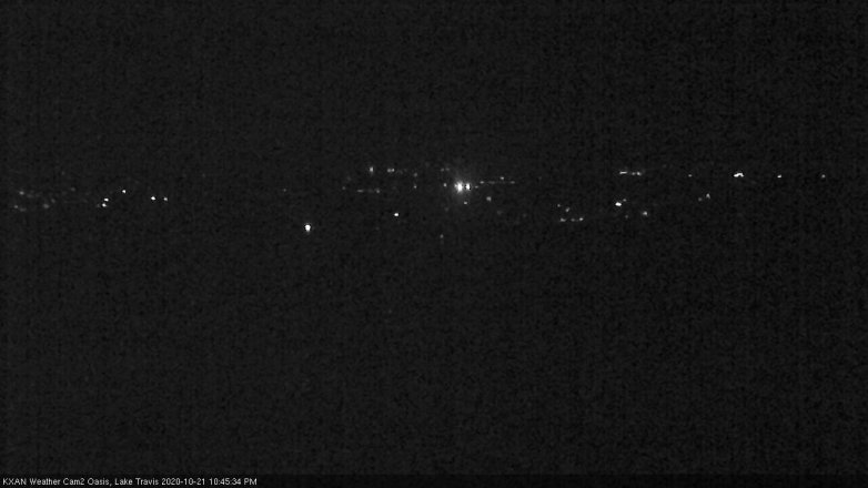 Lake Travis webcam, October 21, 2020 10:45 PM CT