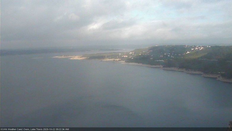Lake Travis webcam, October 22, 2020 9:25 AM CT