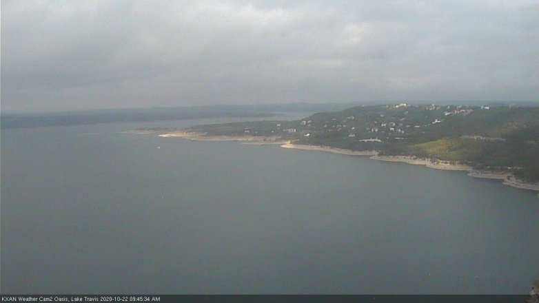 Lake Travis webcam, October 22, 2020 9:45 AM CT