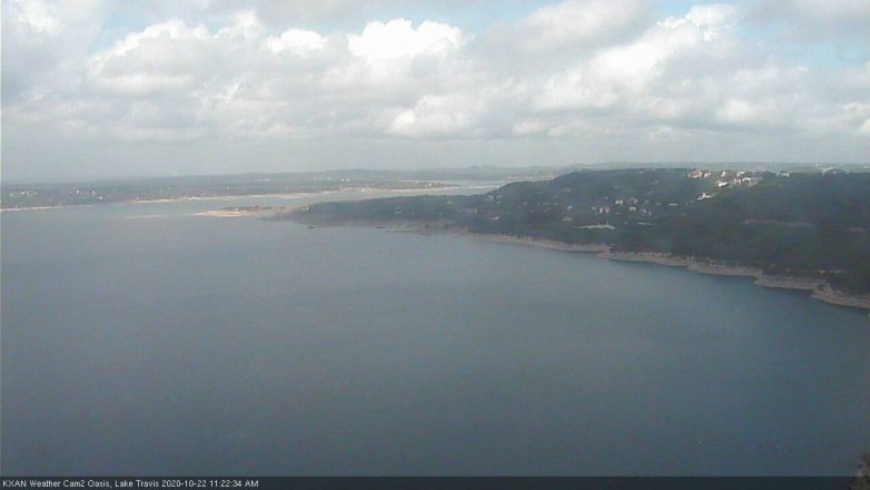 Lake Travis webcam, October 22, 2020 11:25 AM CT