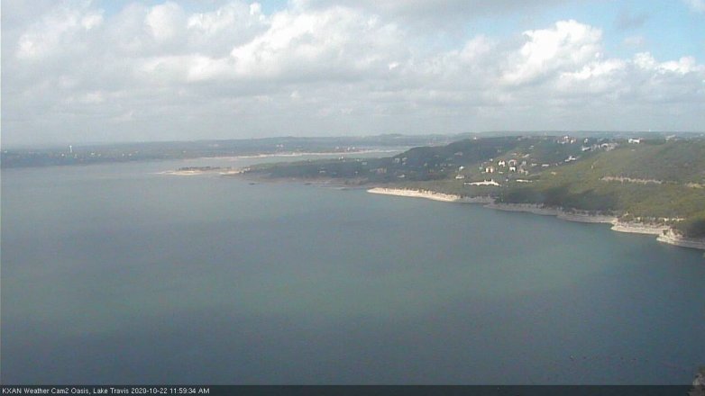 Lake Travis webcam, October 22, 2020 12:00 PM CT