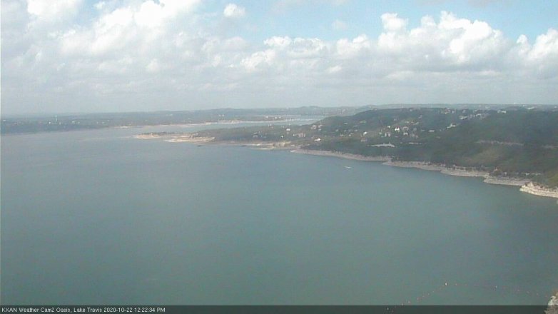 Lake Travis webcam, October 22, 2020 12:25 PM CT