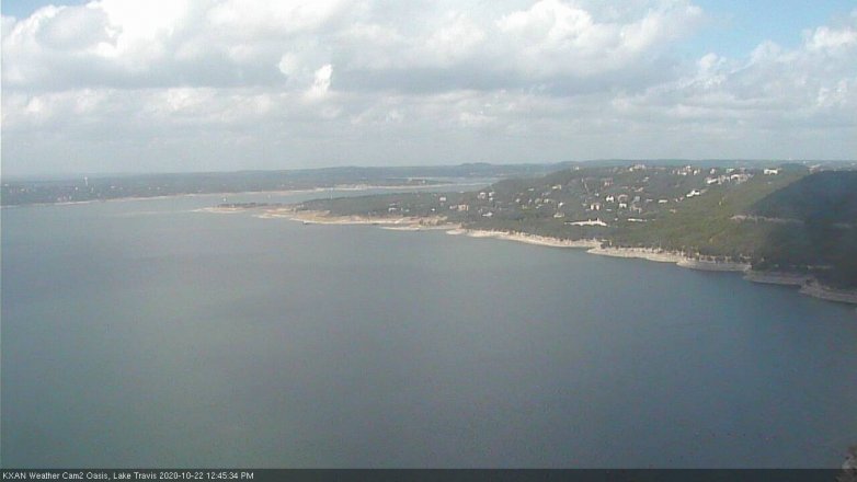 Lake Travis webcam, October 22, 2020 12:45 PM CT