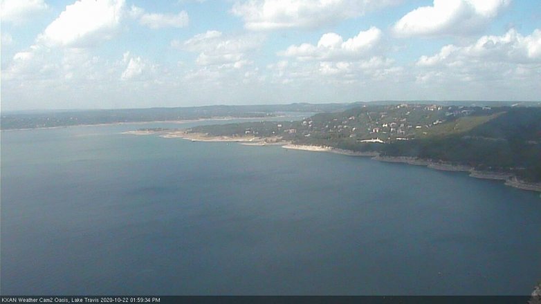 Lake Travis webcam, October 22, 2020 2:00 PM CT