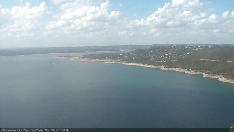 Lake Travis webcam, October 22, 2020 2:25 PM CT