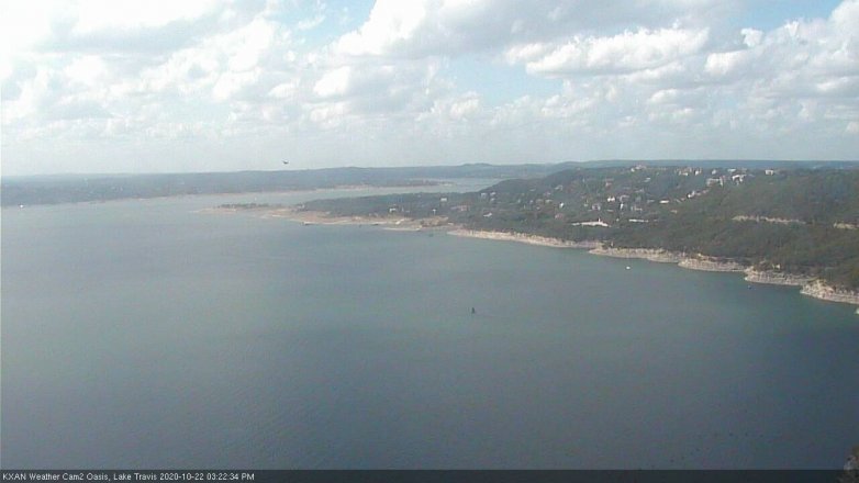 Lake Travis webcam, October 22, 2020 3:25 PM CT