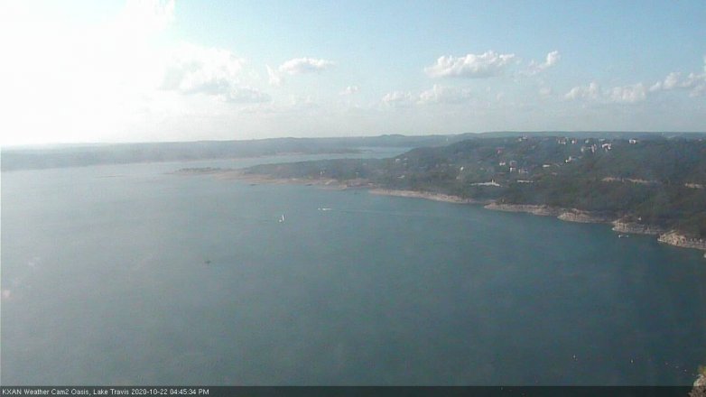 Lake Travis webcam, October 22, 2020 4:45 PM CT