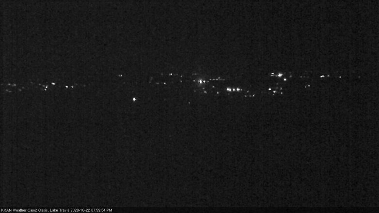 Lake Travis webcam, October 22, 2020 8:00 PM CT