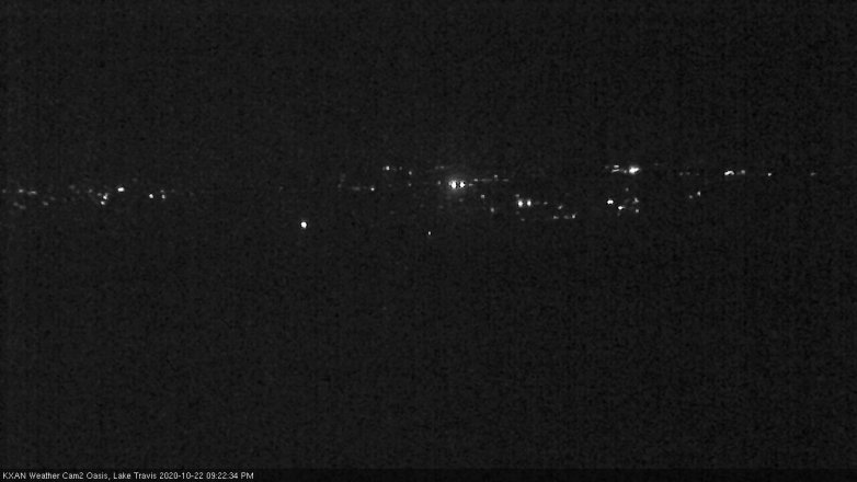 Lake Travis webcam, October 22, 2020 9:25 PM CT