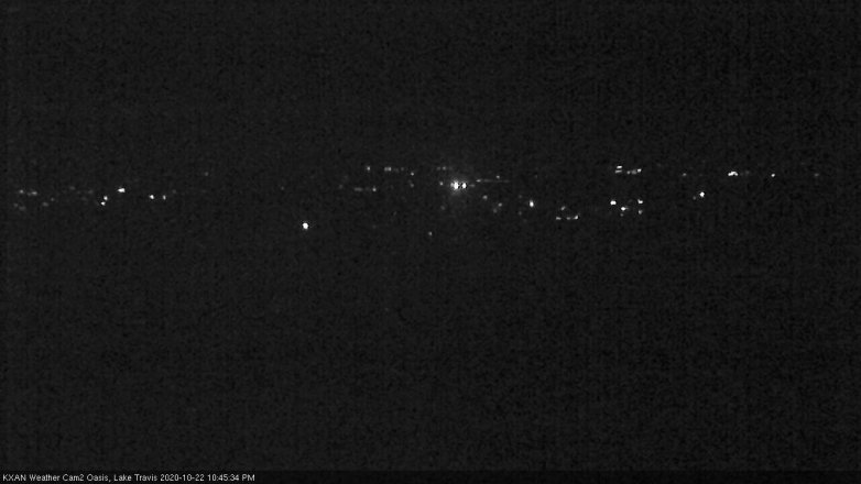 Lake Travis webcam, October 22, 2020 10:45 PM CT