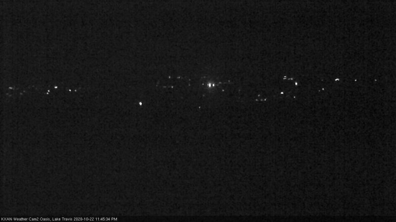 Lake Travis webcam, October 22, 2020 11:45 PM CT