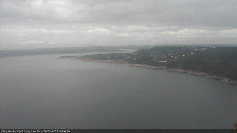 Lake Travis webcam, October 23, 2020 9:45 AM CT