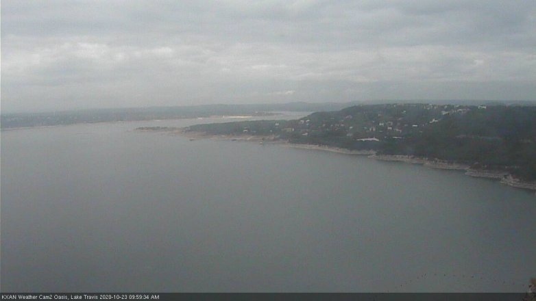 Lake Travis webcam, October 23, 2020 10:00 AM CT