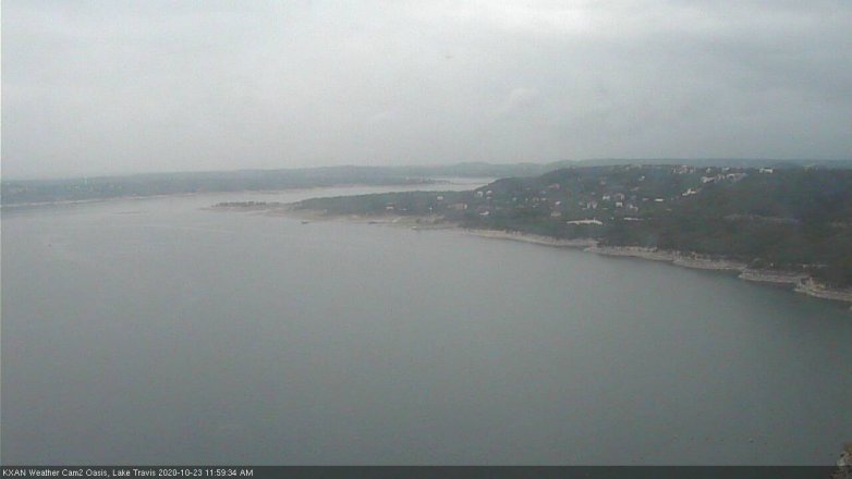 Lake Travis webcam, October 23, 2020 12:00 PM CT