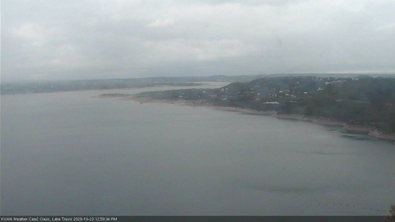 Lake Travis webcam, October 23, 2020 1:00 PM CT