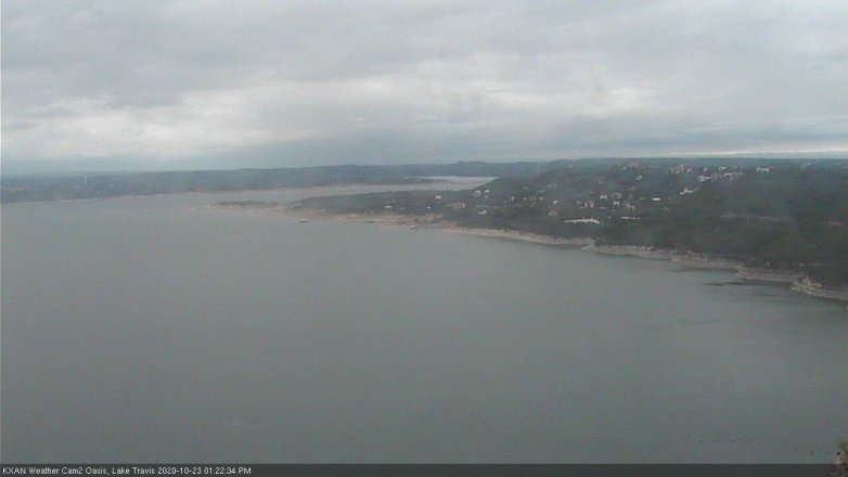 Lake Travis webcam, October 23, 2020 1:25 PM CT