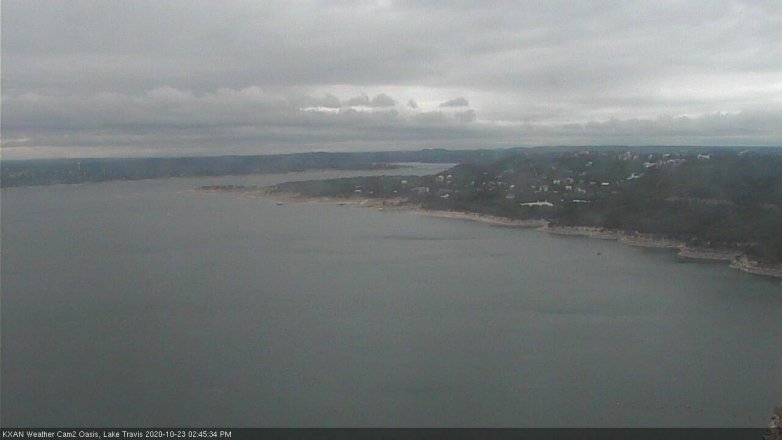 Lake Travis webcam, October 23, 2020 2:45 PM CT