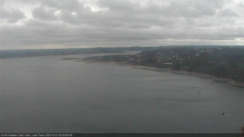 Lake Travis webcam, October 23, 2020 3:00 PM CT