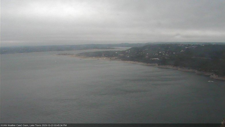 Lake Travis webcam, October 23, 2020 3:45 PM CT