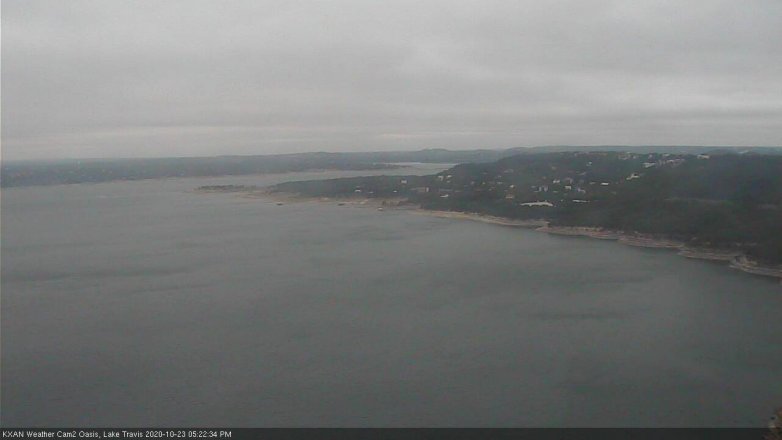 Lake Travis webcam, October 23, 2020 5:25 PM CT