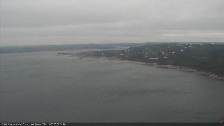 Lake Travis webcam, October 23, 2020 6:00 PM CT