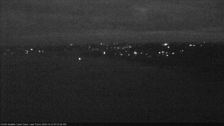 Lake Travis webcam, October 23, 2020 7:25 PM CT