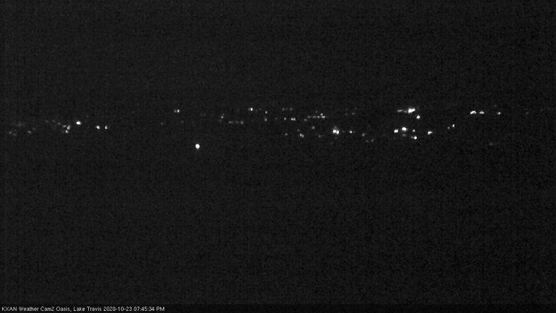 Lake Travis webcam, October 23, 2020 7:45 PM CT
