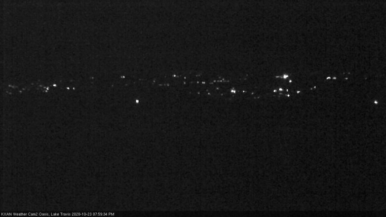 Lake Travis webcam, October 23, 2020 8:00 PM CT