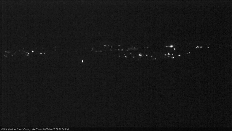 Lake Travis webcam, October 23, 2020 8:25 PM CT