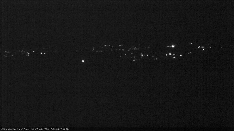 Lake Travis webcam, October 23, 2020 9:25 PM CT