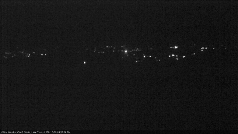 Lake Travis webcam, October 23, 2020 10:00 PM CT