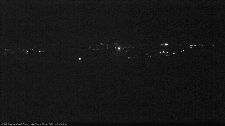 Lake Travis webcam, October 23, 2020 11:00 PM CT