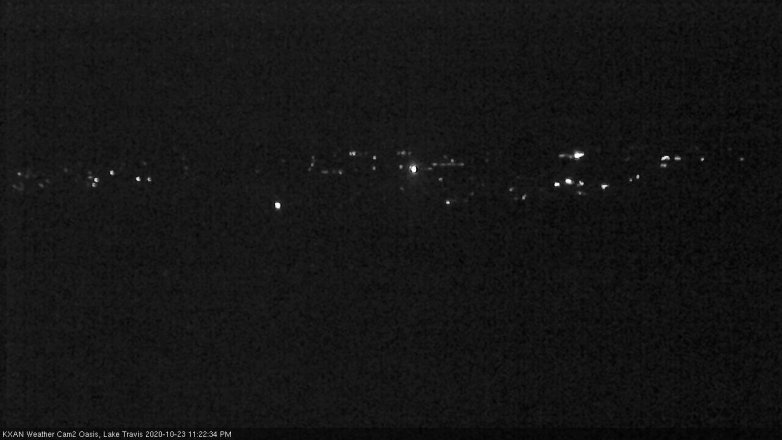 Lake Travis webcam, October 23, 2020 11:25 PM CT
