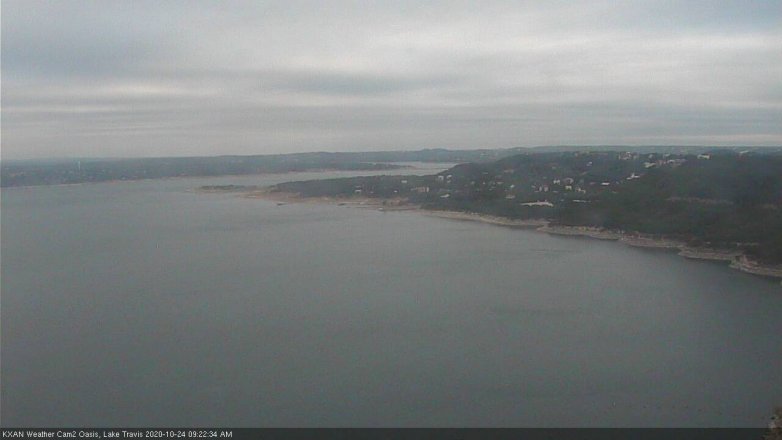 Lake Travis webcam, October 24, 2020 9:25 AM CT