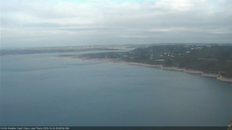 Lake Travis webcam, October 24, 2020 9:45 AM CT