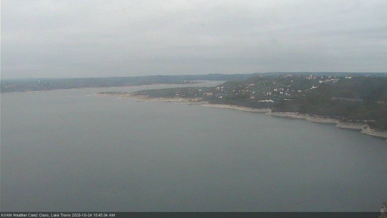Lake Travis webcam, October 24, 2020 10:45 AM CT